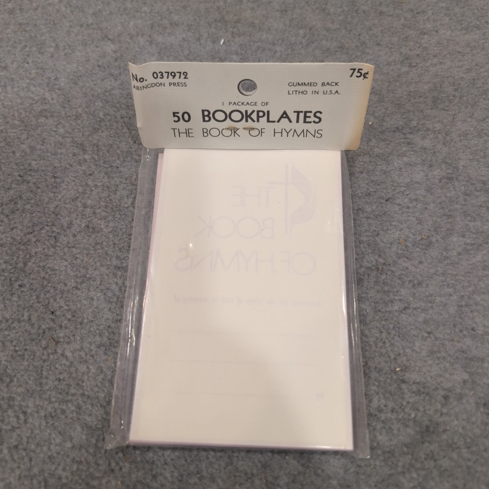 Vintage Abingdon Press United Methodist Book of Hymns Bookplates 50ct 037972‎ - Picture 2 of 4